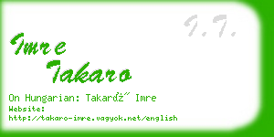 imre takaro business card